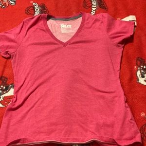 Nike v neck slim fit dark pink